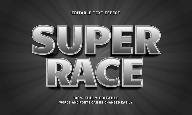 スーパーエディタブル テキスト エフェクト ゲームとキッズ テーマ