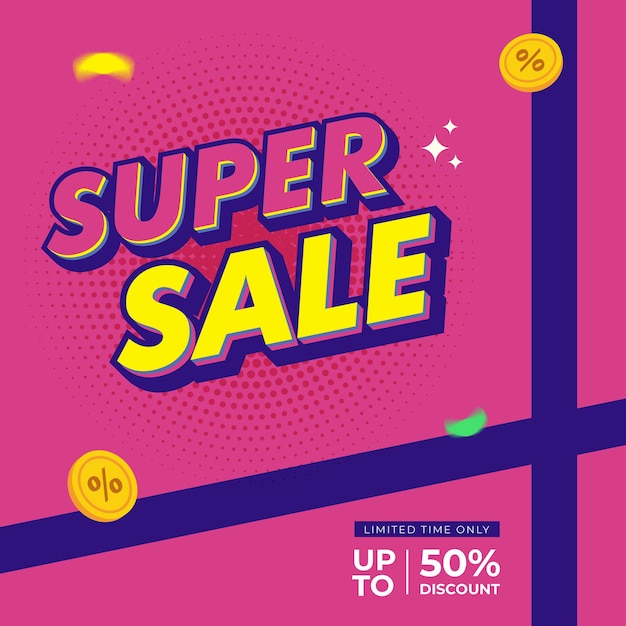 Vector super sale 3d editable text effect template style