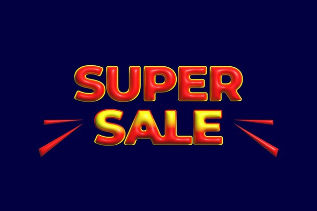 Vector super sale 3d effect element design