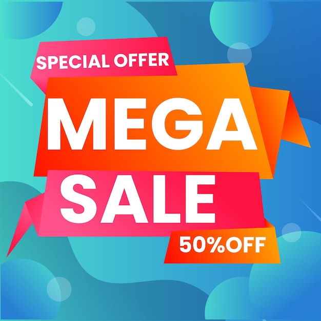 Super Sale 3d-verkoopbanner met tekst Super Sale voor emotionele motivatie Moderne 3d kleurrijke web temp