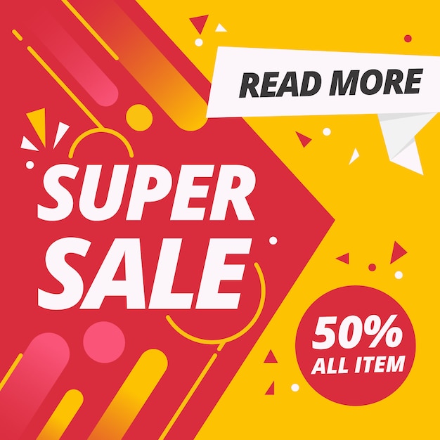 Super Sale Background Poster Template
