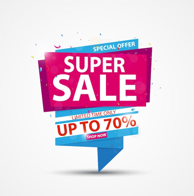 Super sale banner and best offer design