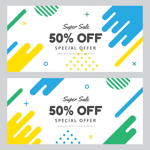 Super sale banner template