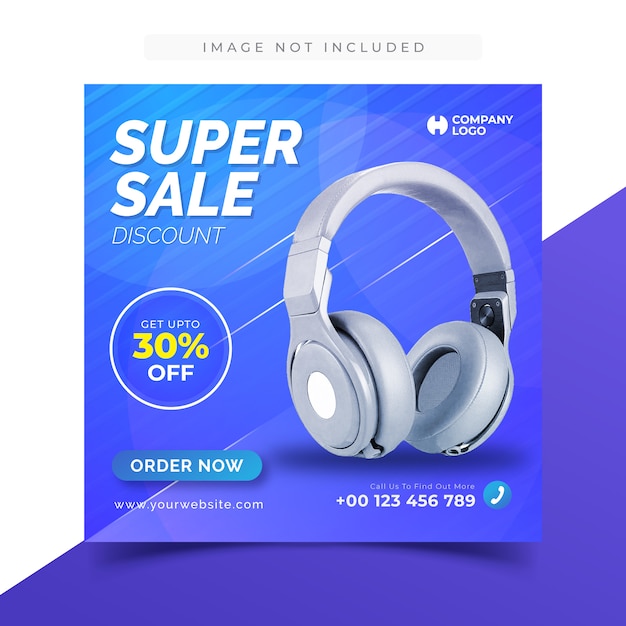 Super sale banner template