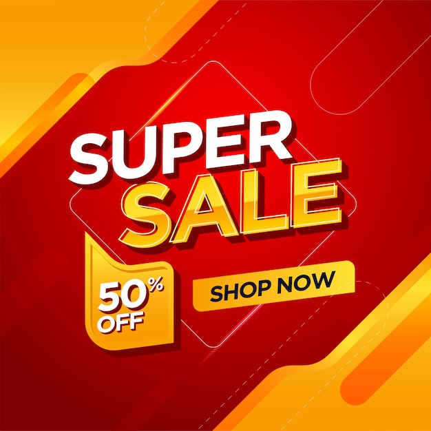 Super Sale banner  template