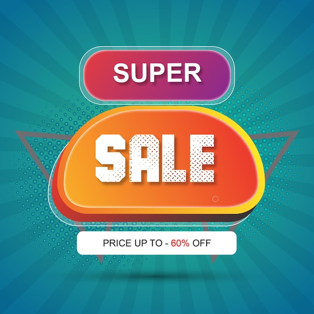 super sale banner template