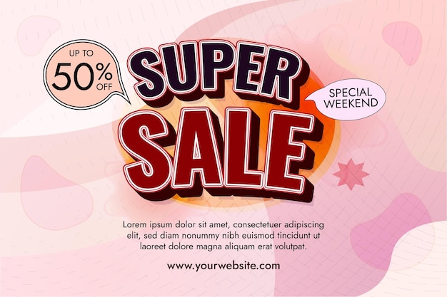 Super sale banner