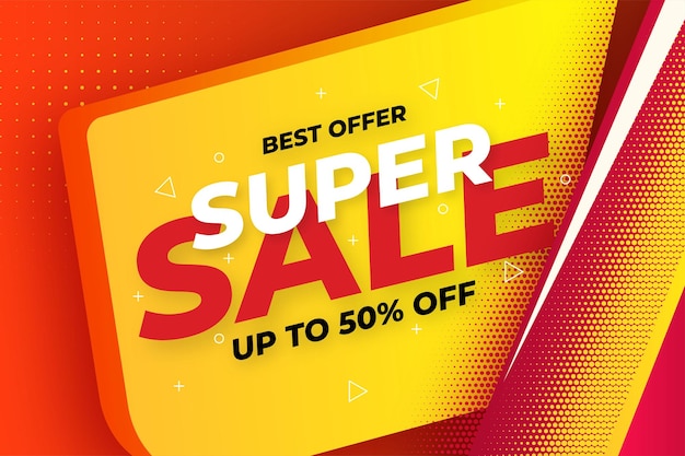 Super sale banner