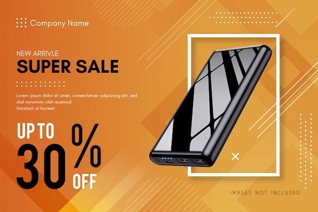 Vector super sale banner