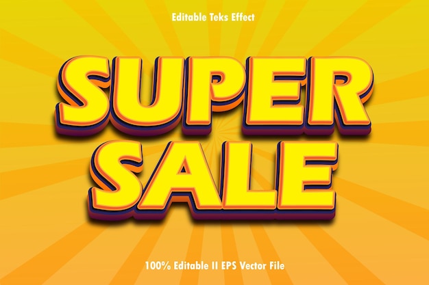 Super sale bewerkbare tekst-effect 3d Emboss Gradient Style