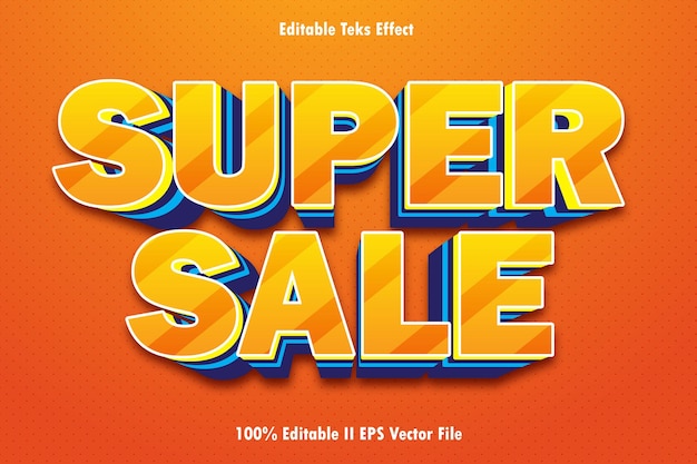 Super sale bewerkbare tekst-effect 3d Emboss Gradient Style