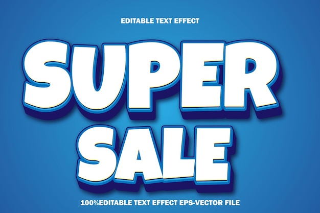 Super Sale Bewerkbare Teksteffect 3D Emboss Gradiënt Stijl