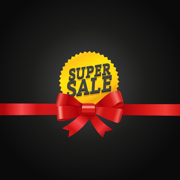 Vector super sale concept. vector illustration