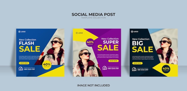 Super design di vendita per i social media