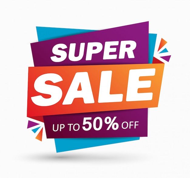 Super sale discount banner design