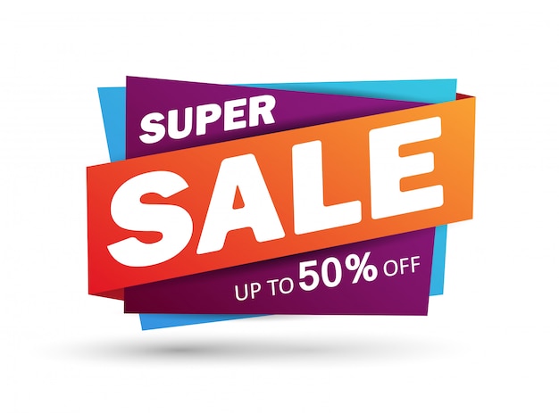 Super sale discount banner design