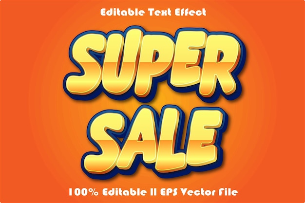 Super Sale Editable Text Effect