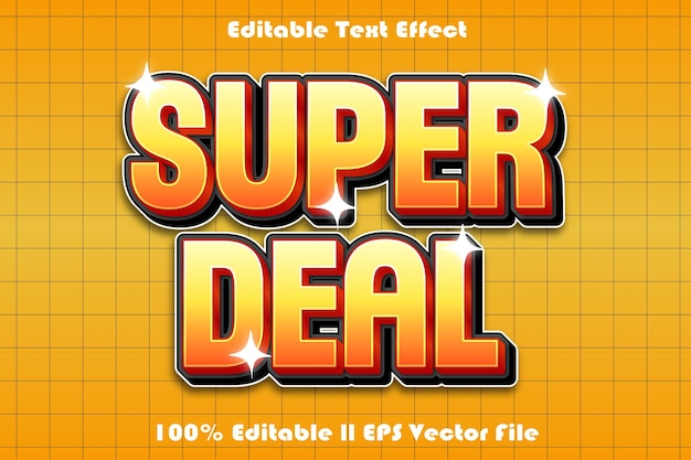 Super Sale Editable Text Effect