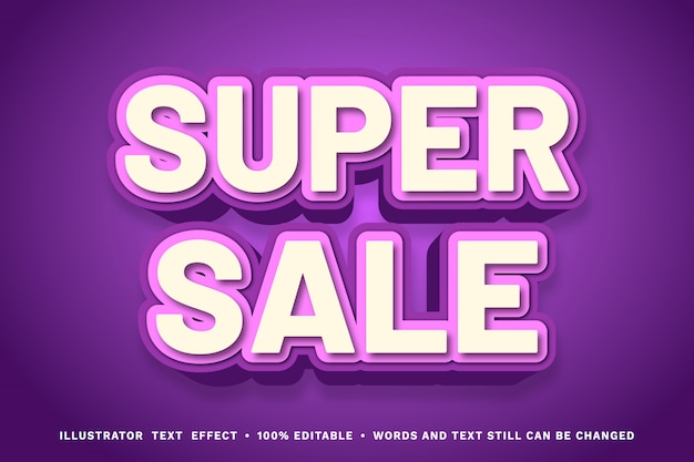 Super sale font effect