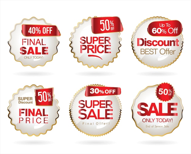 Super sale golden retro badges and labels collection