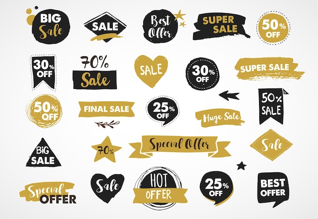 Super sale-labels instellen