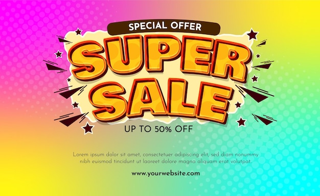 Super sale met speciale korting