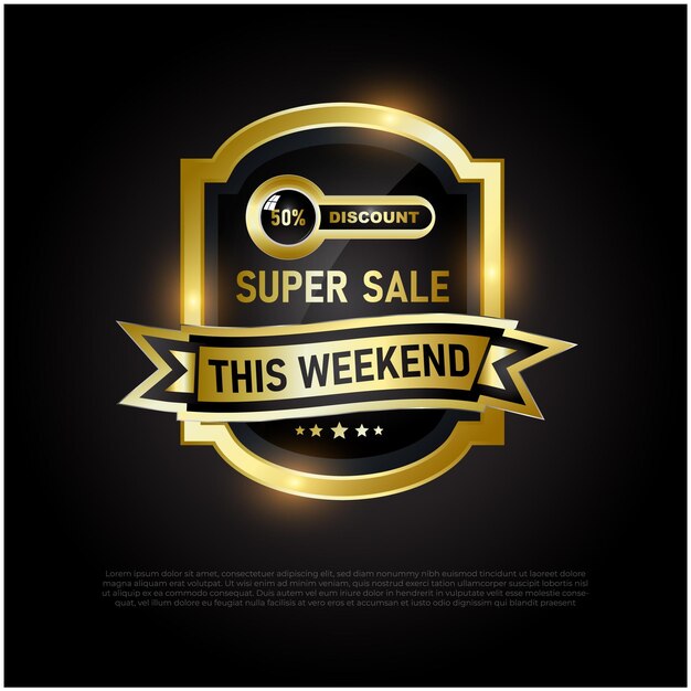 Super sale offer poster banner badge label vector illustration