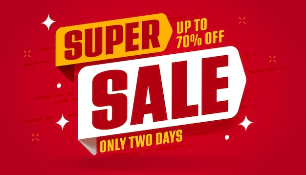 Super sale only two days up to percent off