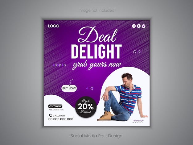 Super sale product social media post design