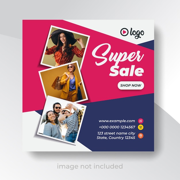 Super Sale Social Media Marketing Template