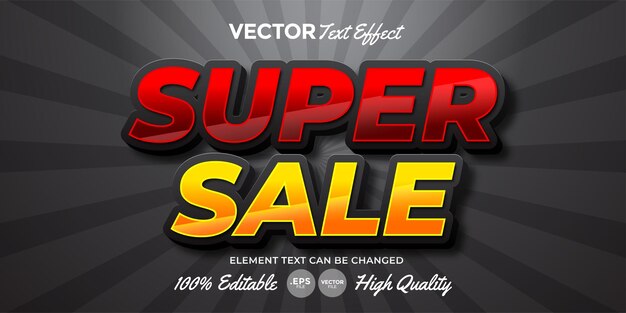 Super Sale teksteffect