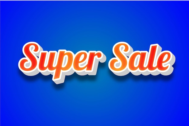 Super sale text design