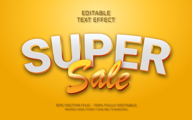 Super Sale Text Effect