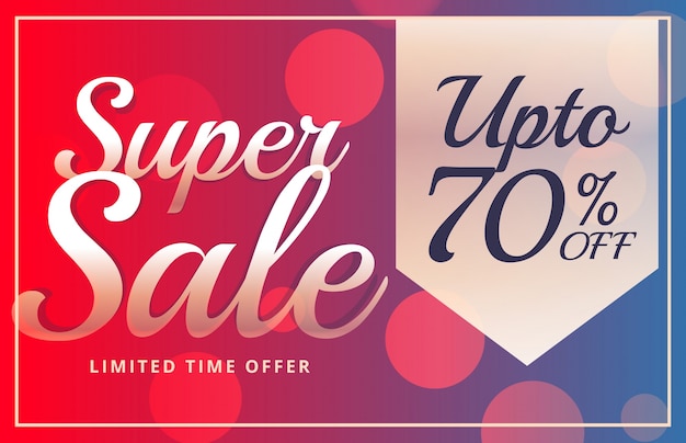 Vector super sale vibrant brochure design template