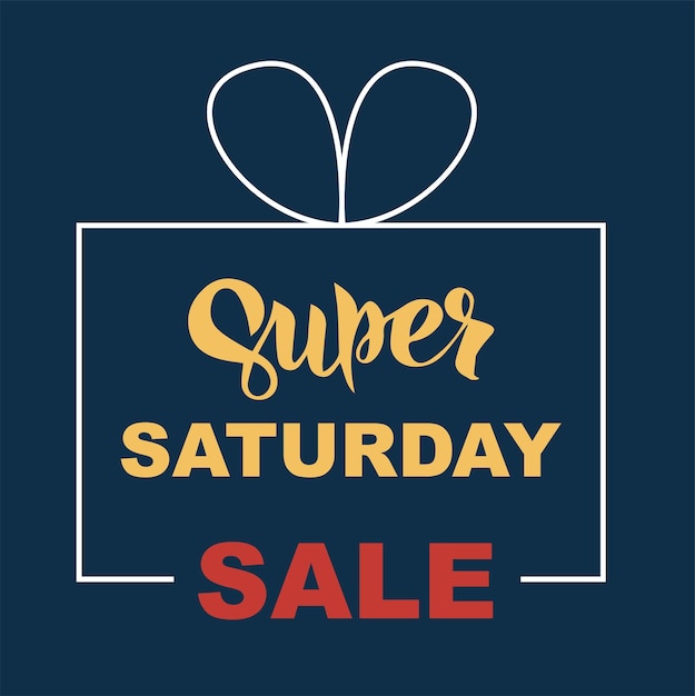 Super Saturday Sale banner One day deal special offer big sale clearance Set of flat background