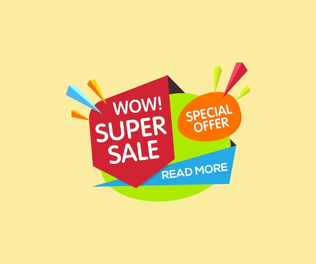 Vector super special offer sale discount design