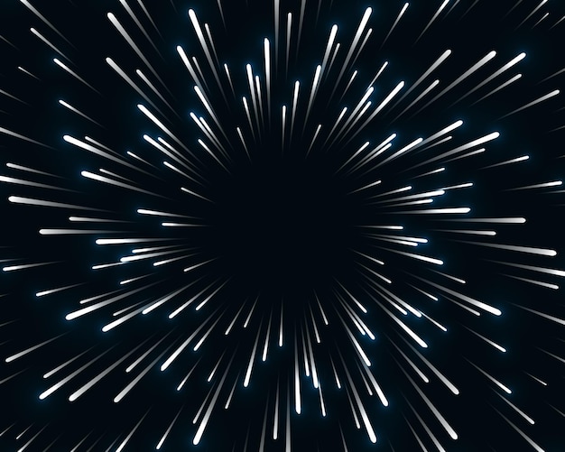 Super speed background Blurred stars light in lines