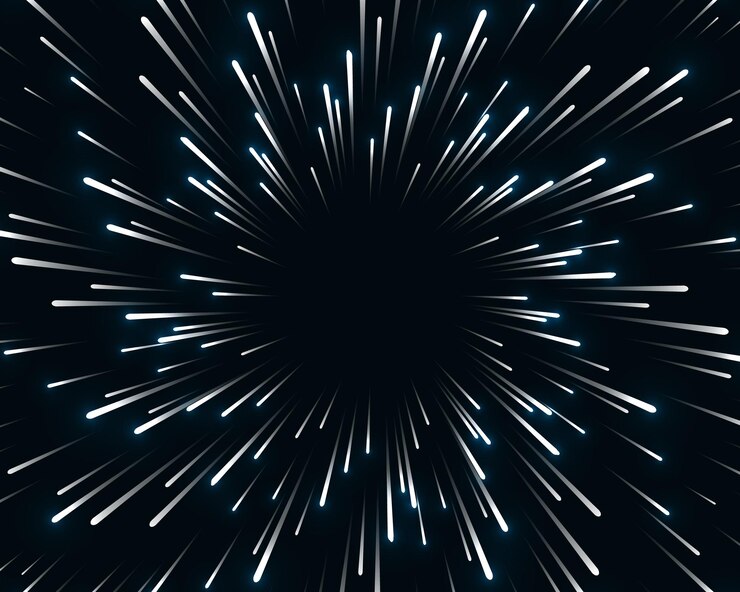 Vector 超高速の背景ぼやけた星が線で光る