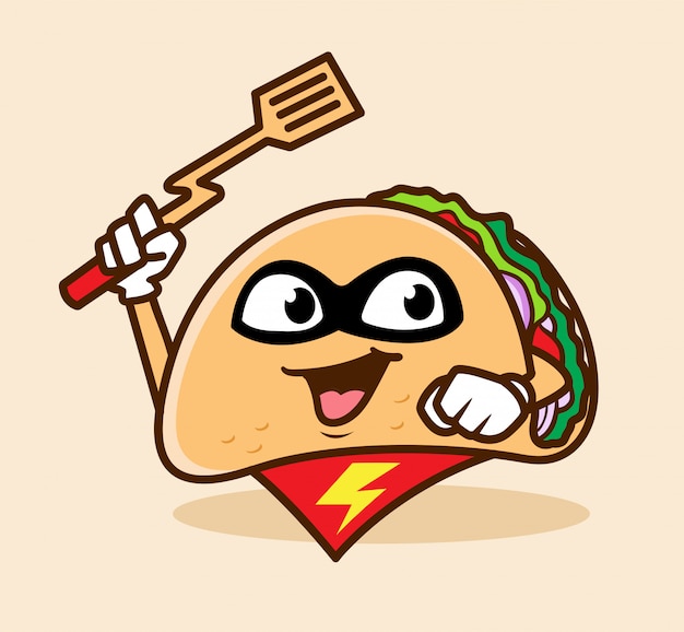 super taco mascot