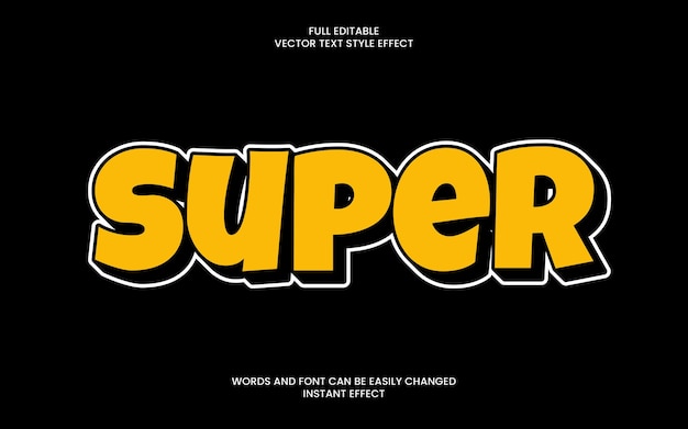 super tekst effect