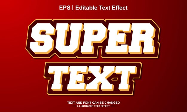 Super text editable text effect