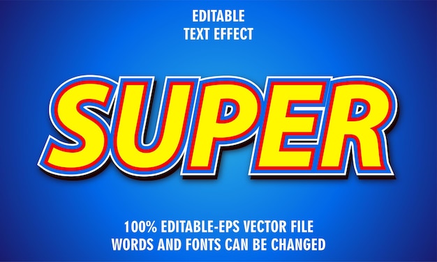 Super text effect