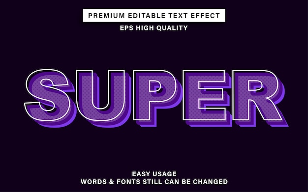 Super text effect