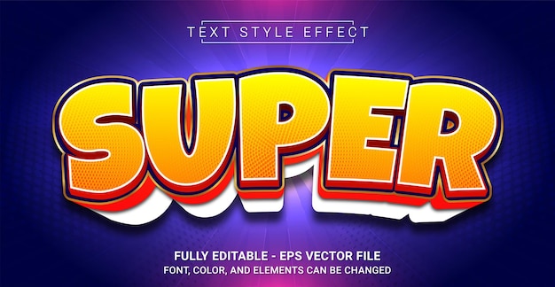 Super Text Style Effect Editable Graphic Text Template