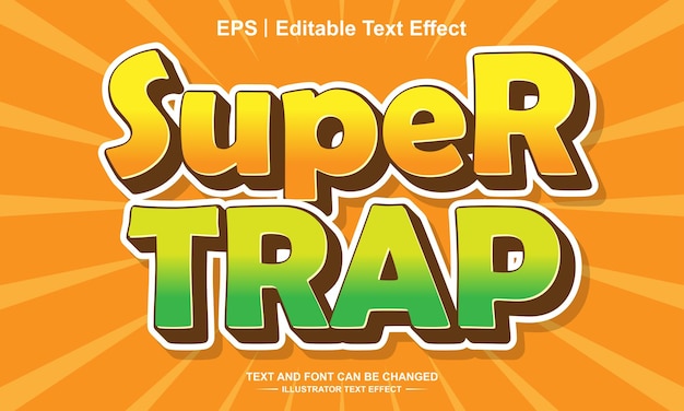 Super trap bewerkbaar teksteffect