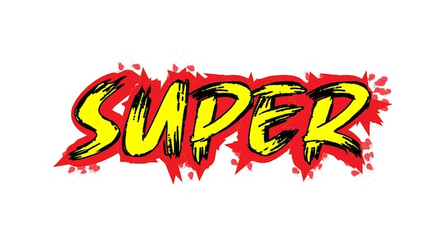 Super typography tshirt design