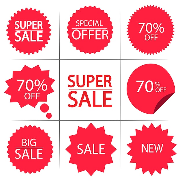 super uitverkoop, aanbieding, 70 korting