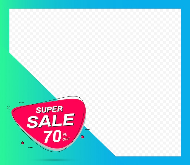 Vector super verkoop sjabloon