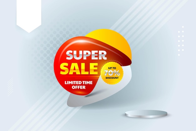 Super verkoop Social Media Post sjabloon