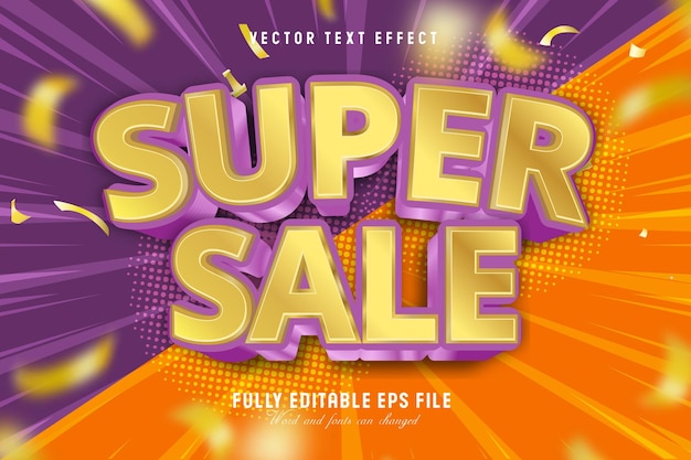 Super verkoop vector 3d teksteffect